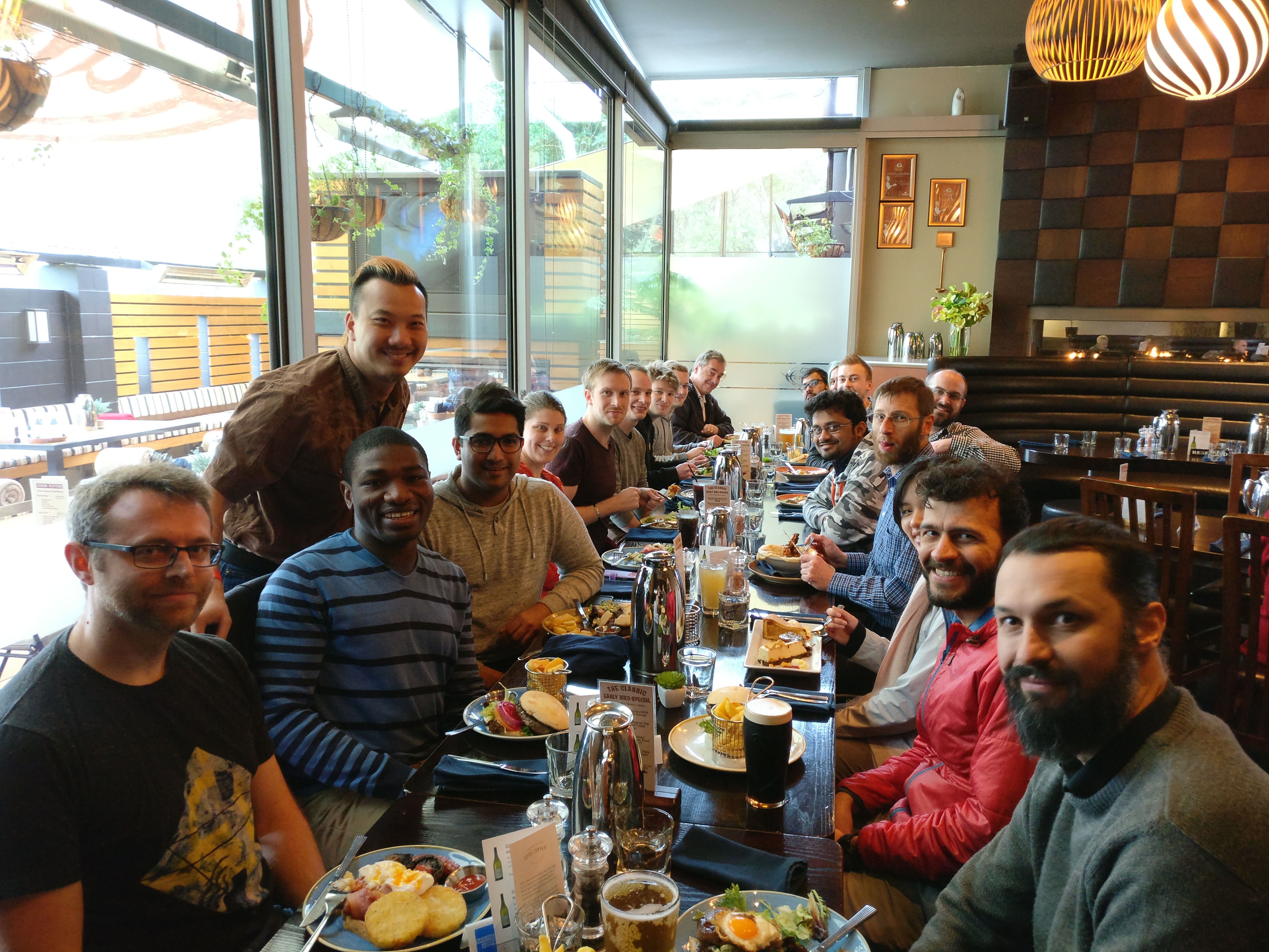 Farewell lunch with colleagues 2018 (Jade Software)